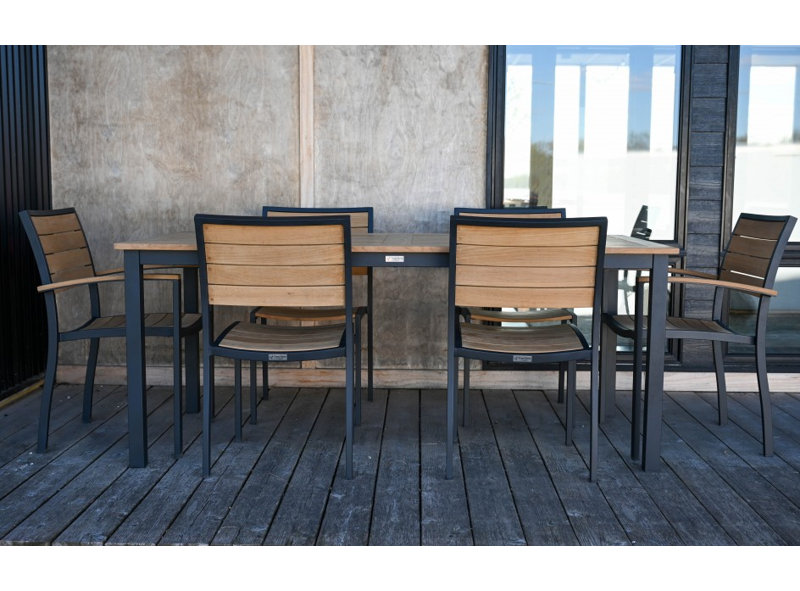 Soho Outdoor 7 - Piece Dining Set, Black