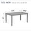 Table de salle à manger en bois rectangulaire, table de cuisine pour petit espace, table de salle à manger pour 4 personnes, SEULEMENT LA TABLE-59559447