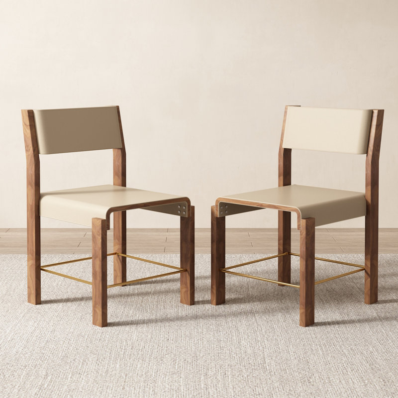Genuine Leather Upholstered Dining Chair