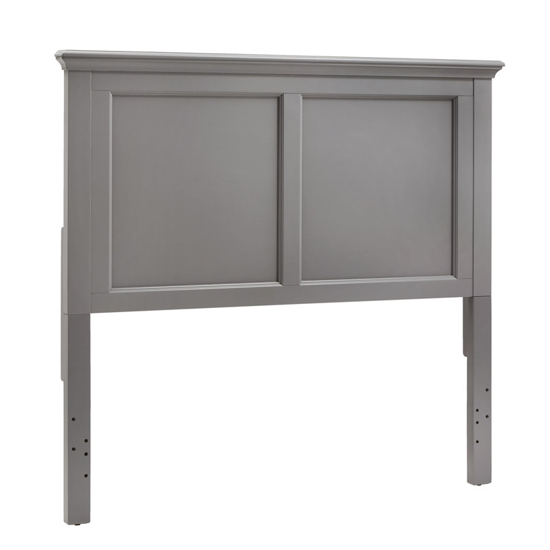 Tête de lit à panneau Jazmond, Gris givré, Double