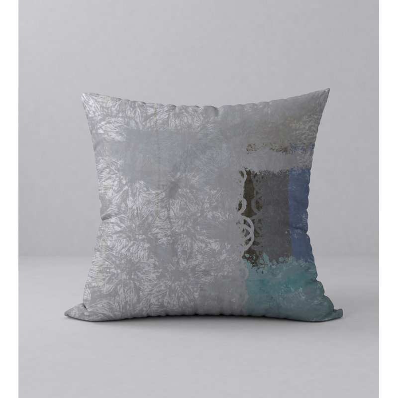 Abstract Throw Pillow, 20" H x 20" W