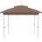 Pop Up Patio Canopy With Top And Netting, 12' X 12', Khaki, Adjustable Height, Carry Bag, 137 Sq.Ft Shade For Garden Use Gazebo Bag Outdoor
