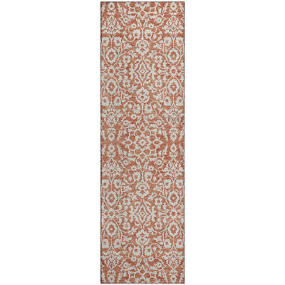 Premium Machine Washable Prisco Coral Rug