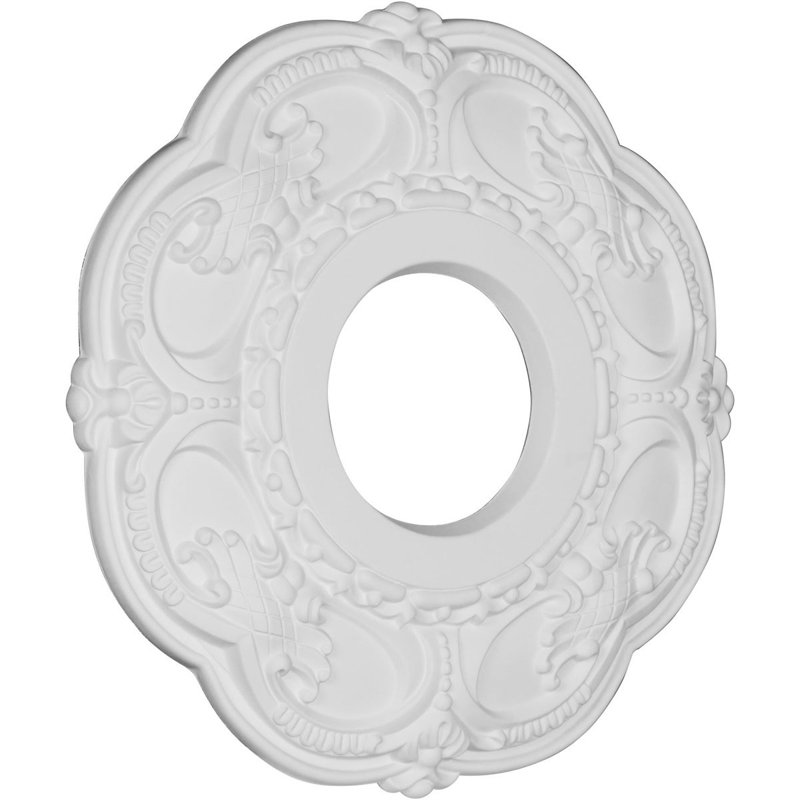 Médaillon de plafond en PVC H 10 po x l 10 po x P 0,75 po CMPAT