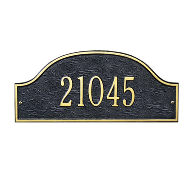 Admiral 1-Line Wall Address Plaque