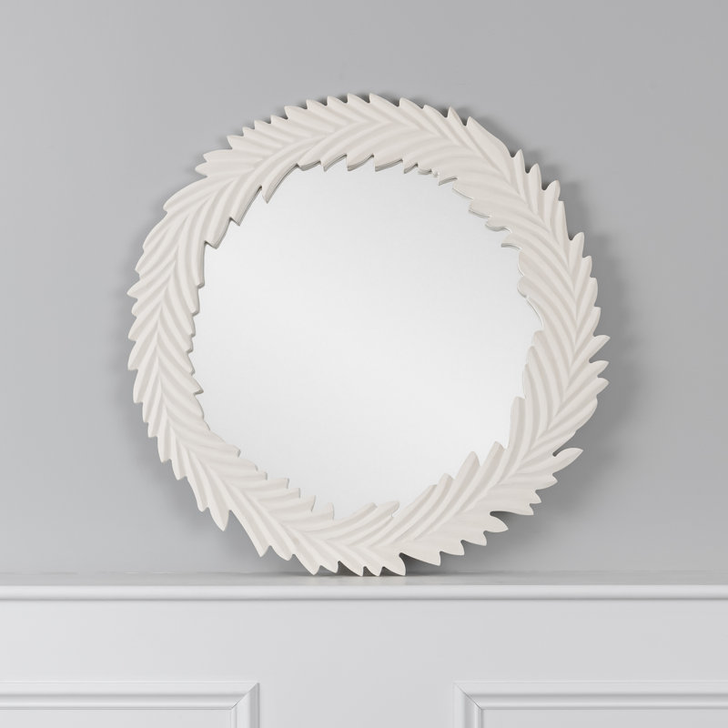 Wood Flat Wall Mirror