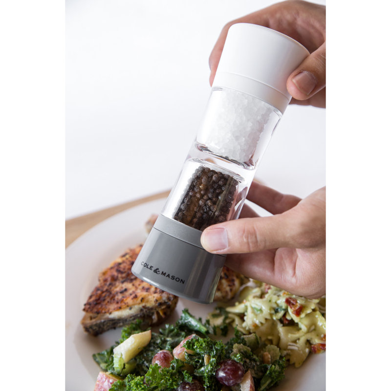 Cole & Mason Lincoln Duo Gray Acrylic Salt and Pepper Grinder