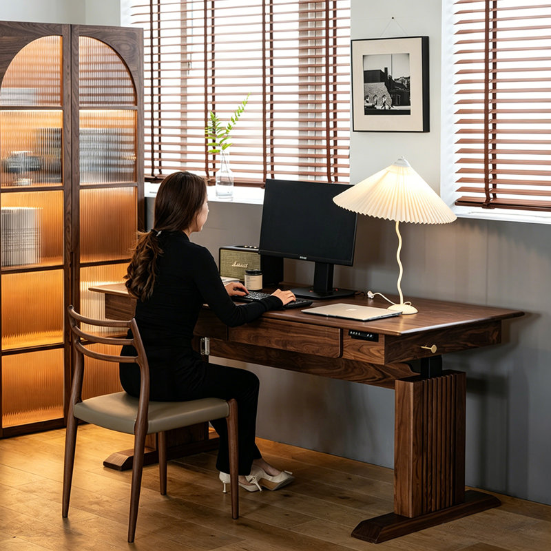 Bureau pour travailler debout 70,87 po, 46.46" H x 70.87" W x 29.53" D