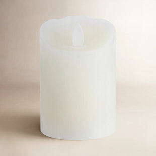 Mikasa 3 X 4-Inch Realistic Wax Pillar Candle