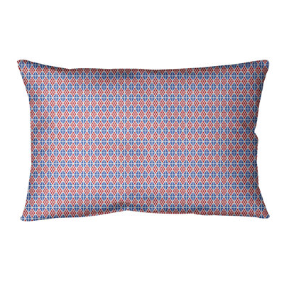 Geometric Microsuede Reversible Throw Pillow