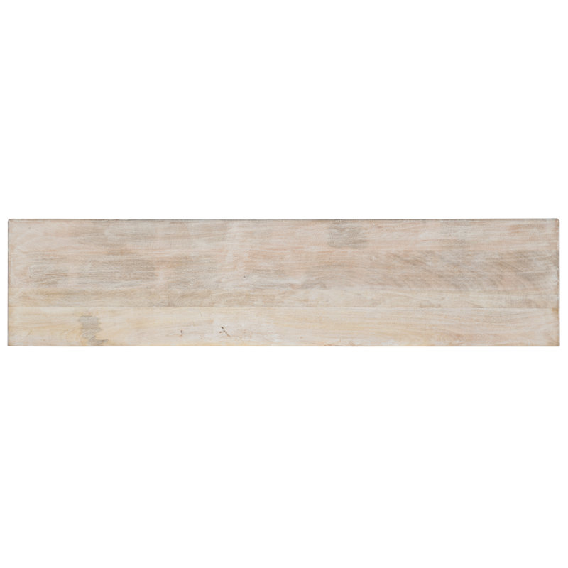 Rustic Light Wood Mango and Iron 69'' Media Console