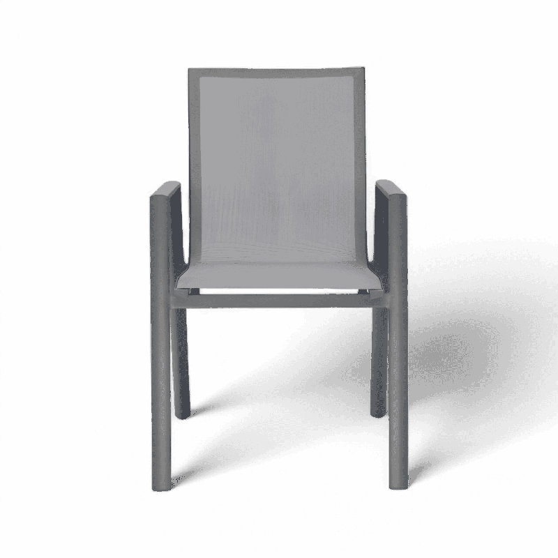 Ensemble repas d'extérieur Malta gris, Gris