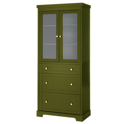Tall Bathroom Cabinet With 3 Drawers
