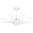 Kersten 3-Light Sand White Semi-Flush Mount