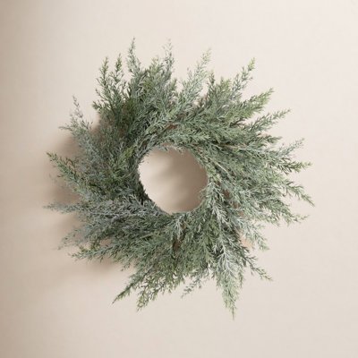 Faux Cedar Polyethylene Plastic Wreath