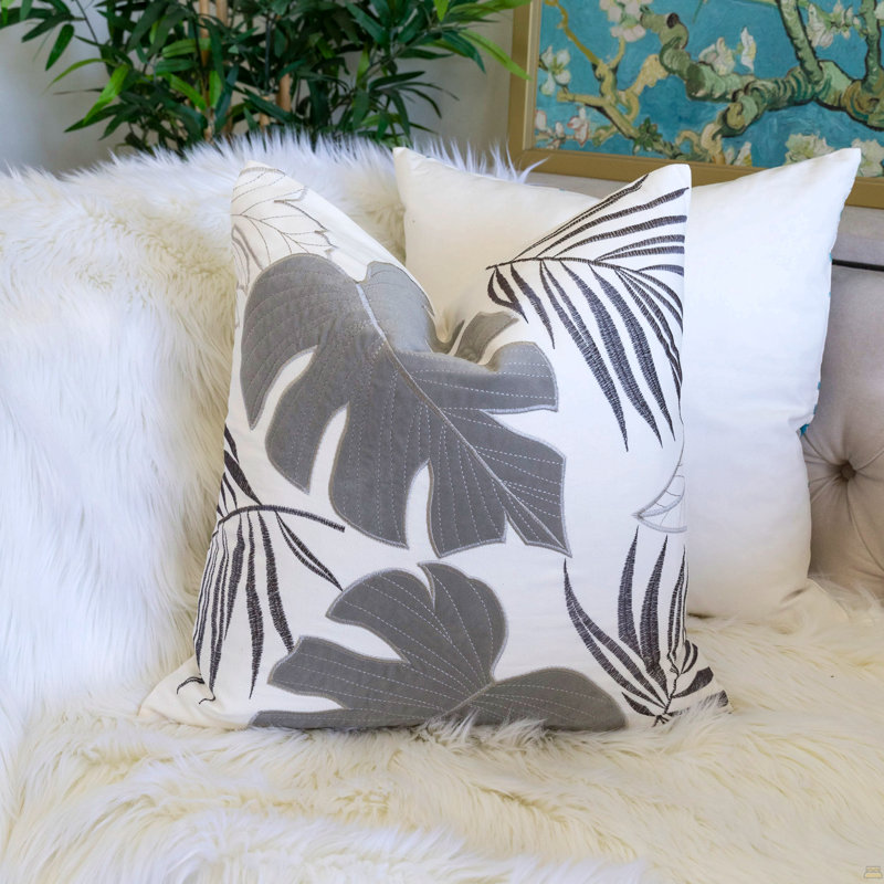 Coussin décoratif Autumn Vibes, Simple, Gris