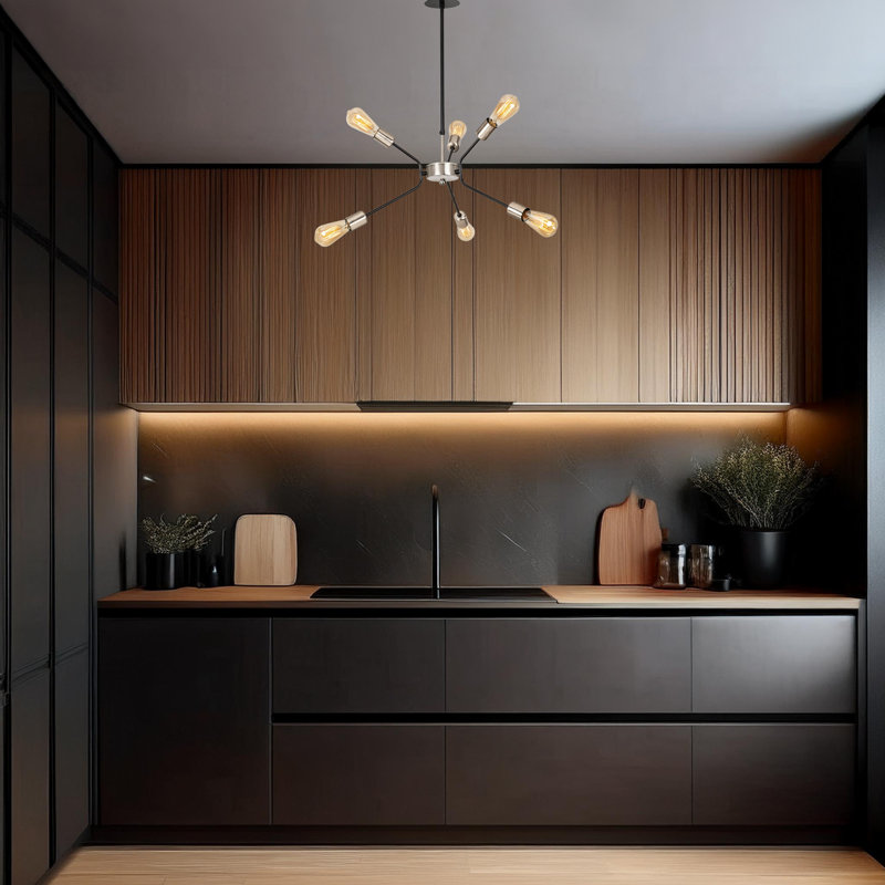 6 Lights Sputnik Chandelier