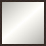 Silver and Espresso Gallery Mirror