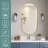 Joulon Oval Frame Mirror Wall Mount Bathroom Vanity Metal Mirror-643029286