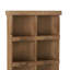 Brown Wood 10 Cubby Room Wall Shelf, 18" x 7" x 42"
