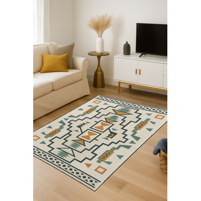 Tapis tissé crème Mosso