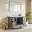 Ensemble de meuble-lavabo autoportant 48 po avec 2 poignées entièrement assemblé