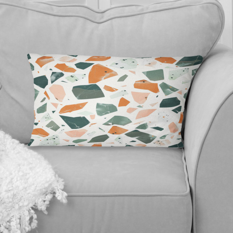 Coussin lombaire Piles Green Tiles III - Tiles