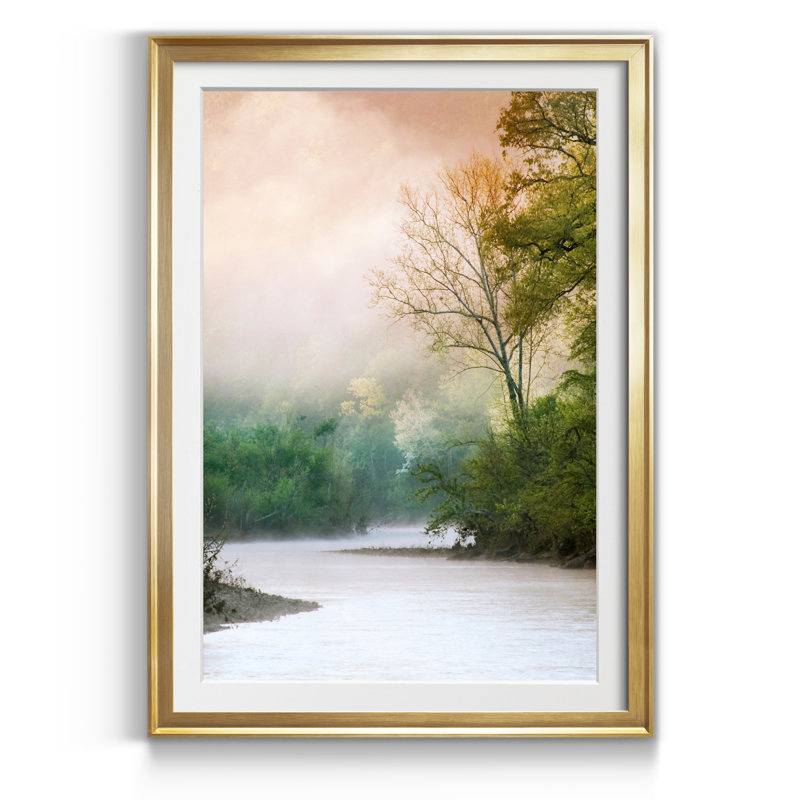 Beguilé - Impression sur papier encadré, Cadre doré, H 30,5 po x l 42,5 po x P 1,5 po