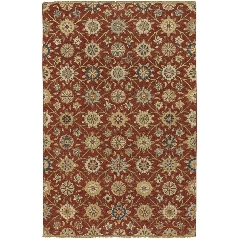 Tyrone Wool Floral Indoor Rug, Runner 2'6" x 10'