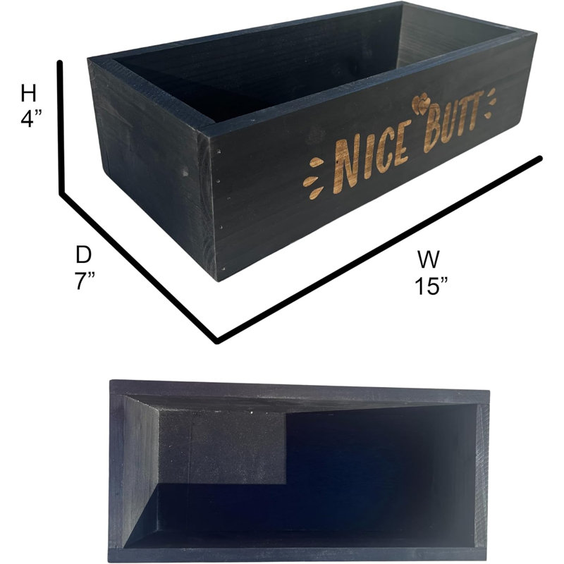 Bonnefoy Wood Tray, Black
