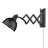 Joanie Steel Swing Arm Sconce-1353129554-1353129557