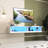 80" Floating Media Stand With & Organized Storage Plan Group, Wall Mounted Tv Table And Functional Area Group-740362790