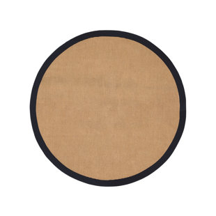 Sisal Hand Woven Black Rug