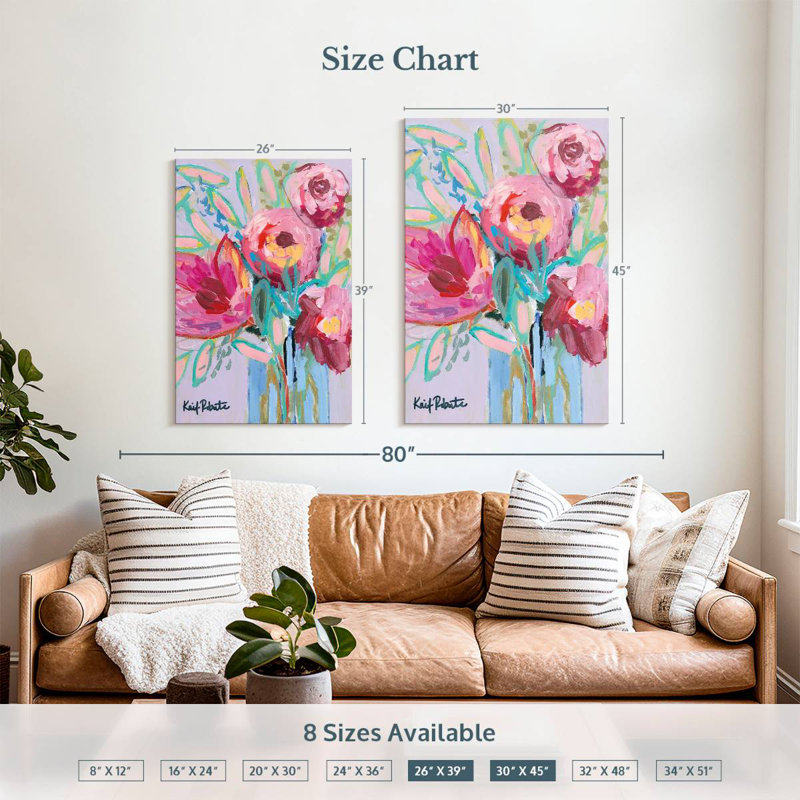 Avery Summer Blooms, 39" H x 26" W