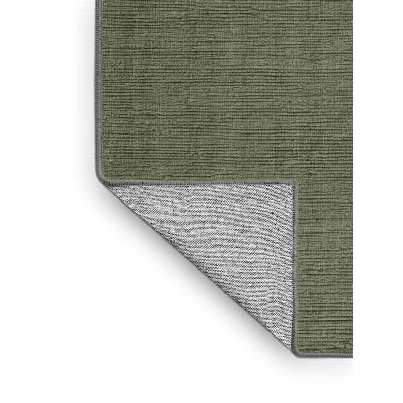 Machine Washable Solid Brown Area Rug, Rectangle 2' x 3'