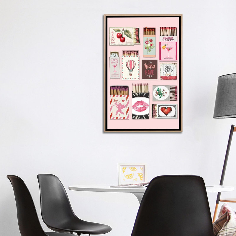 Matchbook Love, 101.6 cm H x 66.04 cm W x 4.445 cm D, Natural Wood