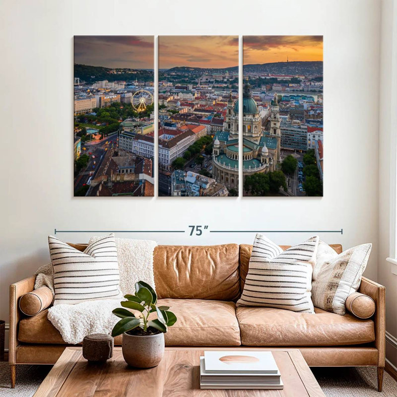 Budapest Sundown, 42" H x 65" W