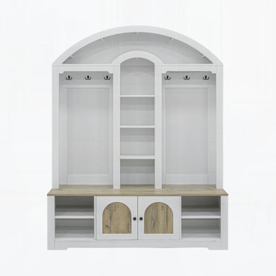 77.16" H Entryway Hall Tree