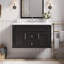 Meuble-lavabo mural 36 po avec évier, 2 tiroirs et portes à fermeture douce-133488861