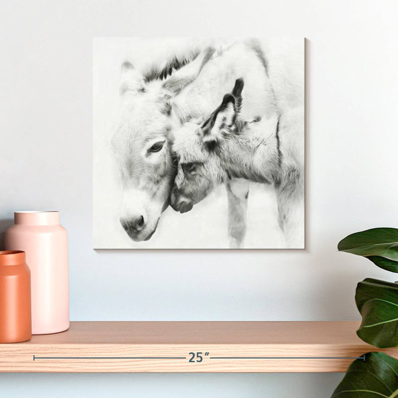 Brampt Donkey Portrait III, 16" H x 16" W