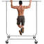 Heavy Duty Clothes Rail 136kg (300lbs) Capacity, Extendable Hanging Rack with Lockable Wheels