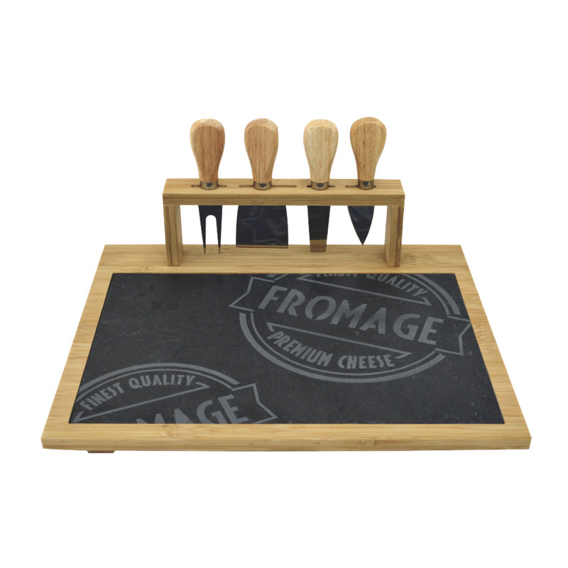 Gracie Oaks Hymera Bamboo Tray