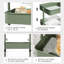 3-Tier Storage Trolley, Rolling Cart, Kitchen Storage Cart With Height Adjustable Shelves, Utility Cart With 2 Brakes, Easy Assembly, For Bathroom, Kitchen, Office