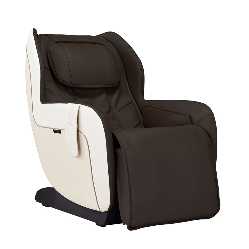 Espresso Faux Leather Heated Zero Gravity Massage Chair