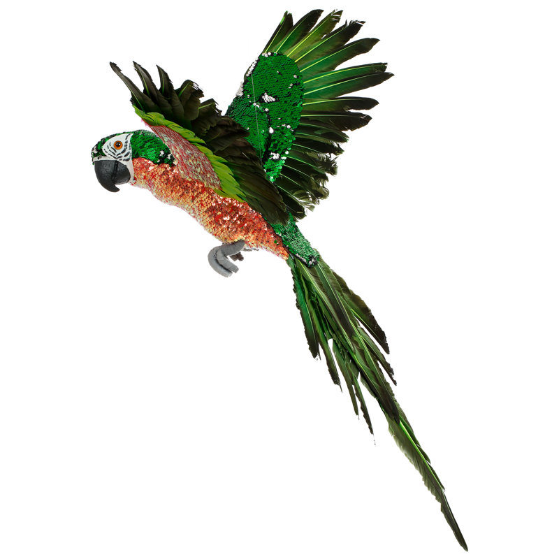 Décoration perroquet volant - 24 X 24 pouces