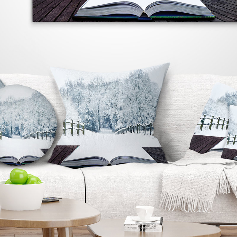 Coussin Landscape Winter Wonderland, 16 po x 1 po, Coussin décoratif
