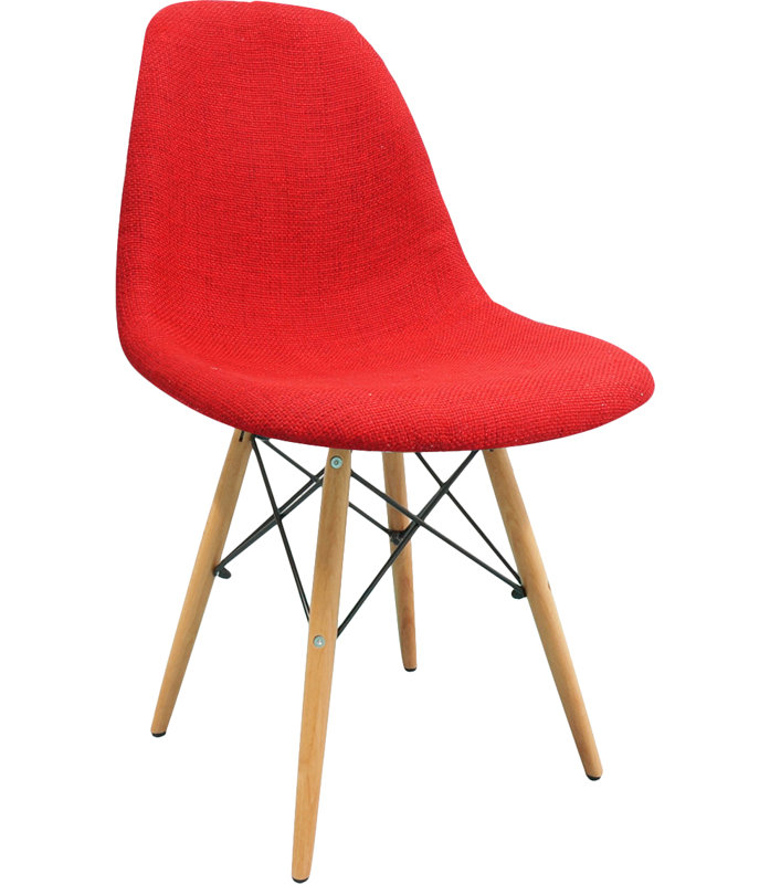 Chaise d'appoint de 46,99 cm de largeur, Rouge