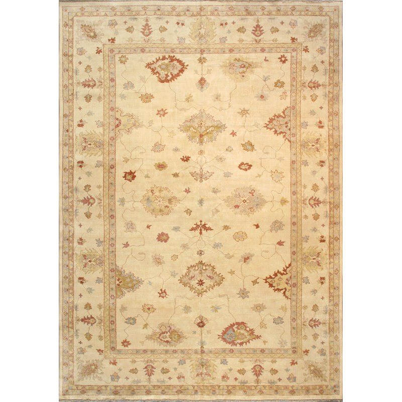 Oushak Hand Knotted Wool Oriental Indoor Rug