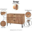 Commode brun doré