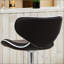 Tabouret de bar pivotant réglable avec base chromée-2144307004